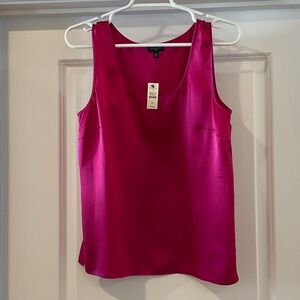 Talbots Fuchsia Silk Tank Top